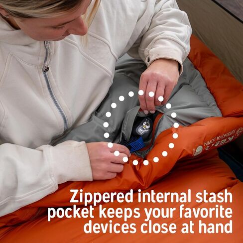 كيس نوم Kelty Supernova 0 درجة للأسفل، صغير الحجم + خفيف الوزن، شكل واسع لجميع أنواع الجسم وأوضاع النوم، أقمشة معاد تدويرها، 2024 in Kuwait