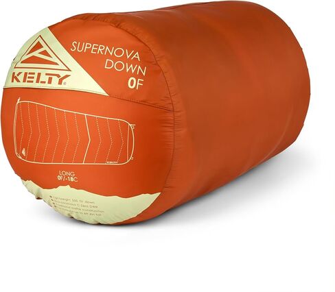 كيس نوم Kelty Supernova 0 درجة للأسفل، صغير الحجم + خفيف الوزن، شكل واسع لجميع أنواع الجسم وأوضاع النوم، أقمشة معاد تدويرها، 2024 in Kuwait