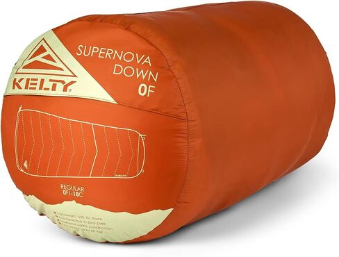 Kelty Supernova 0 Degree Down Sleeping Bag, Compact + Lightweight, Roomy Shape for All Body Types and Sleep Positions, Recycled Shell Fabrics, 2024 in Kuwait