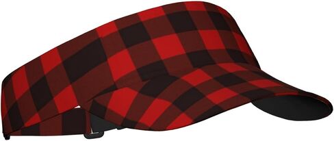 Sun Visor Hats for Women Black and White Plaid Sunscreen Hats,Sport Empty Top Baseball Sun Cap, Tennis Visor, Golf Visor in Saudi Arabia