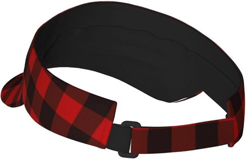 Sun Visor Hats for Women Black and White Plaid Sunscreen Hats,Sport Empty Top Baseball Sun Cap, Tennis Visor, Golf Visor in Saudi Arabia