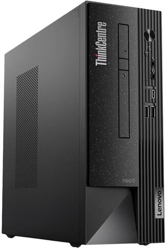 كمبيوتر مكتبي لينوفو ثينك سنتر نيو بيزنس، انتل كور i5-12400 (6 كور)، ذاكرة وصول عشوائي 64 جيجابايت، 1 تيرابايت PCIe SSD، فتحة DVD، قارئ بطاقة وسائط SD، منفذ إيثرنت، منفذ عرض، واي فاي وبلوتوث، ويندوز 11 برو in Saudi Arabia
