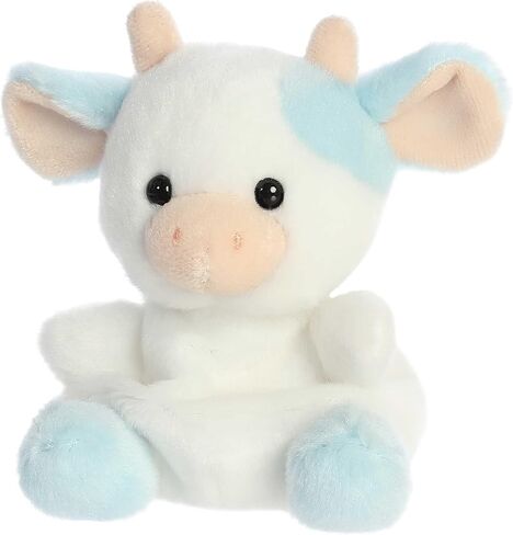 Aurora® Adorable Palm Pals™ Skyla Blueberry Cow™ Stuffed Animal - Pocket-Sized Play - Collectable Fun - Blue 5 Inches in Saudi Arabia