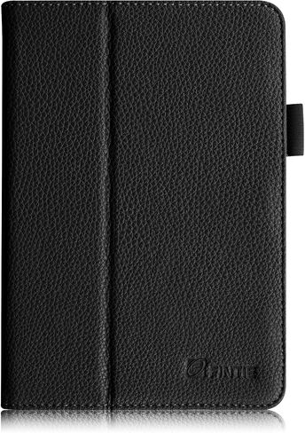 حافظة Fintie Folio لجهاز Fire HDX 7 - غطاء واقٍ من الجلد ذو مقاس نحيف مع خاصية النوم/الاستيقاظ التلقائي (يناسب فقط Kindle Fire HDX 7" 2013)، أسود in Saudi Arabia