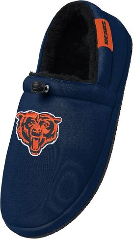 FOCO Chicago Bears NFL Mens Big Logo Athletic Moccasin Slippers in Saudi Arabia