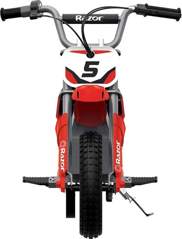 الدراجة الترابية الكهربائية Razor MX350 Dirt Rocket 24 فولت للأطفال بعمر 13 عامًا فما فوق مع محرك عزم دوران عالي وإطارات هوائية ذات مقابض، باللون الأحمر in Kuwait