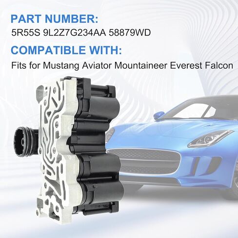 1pcs 5R55S 9L2Z7G234AA 58879WD Transmission Solenoid Valve Set Solenoid Block Pack Fits for 2002-UP Mustang Aviator Mountaineer Everest Falcon in Saudi Arabia