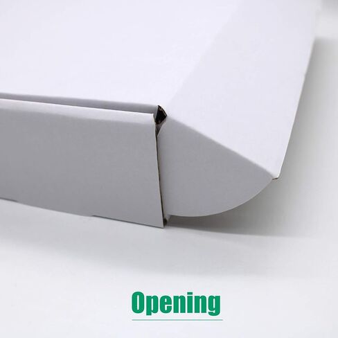 صناديق شحن مقاس 11 × 8 × 2 بوصة، صناديق بريد من الورق المقوى المموج الأبيض لصناديق هدايا الشحن لإرسال 25 قطعة (11 × 8 × 2) in Kuwait