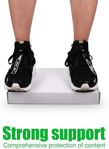 صناديق شحن مقاس 11 × 8 × 2 بوصة، صناديق بريد من الورق المقوى المموج الأبيض لصناديق هدايا الشحن لإرسال 25 قطعة (11 × 8 × 2) in Kuwait