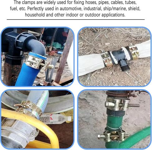 6 عبوات 29-31 مم معرف نطاق T-Bolt خرطوم المشبك مع مفاتيح الربط، 304 الفولاذ المقاوم للصدأ الثقيلة الأذن المشبك أنبوب المشبك قابل للتعديل الأنابيب المشابك ل1.1 ''-1.2'' ديا مجموعة خرطوم in Kuwait