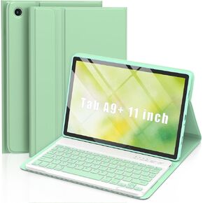 Keyboard Case for Samsung Galaxy Tab A9 Plus/A9+ 5G 11 Inch 2023, Samsung A9 Plus Tablet Case with Detachable Wireless Bluetooth Keyboard (SM-X210/X216/X218) - Black in Kuwait