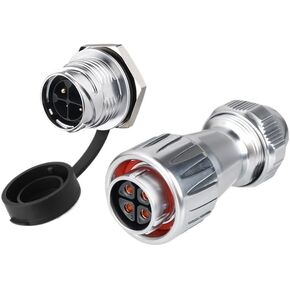 DZ-20 single-hole aviation 3-core 4-core 12-core metal reverse installation automation equipment power connector(2 core) in Kuwait