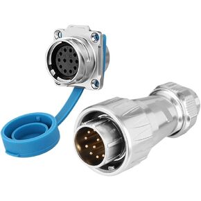 DZ24 third generation aviation 10 core 12 core full metal multi-core signal male and female docking plug-in(12 core single hole) in Kuwait