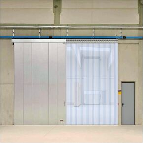 PVC Strip Curtain Door Kit - 1.5/1.9/2.1mm Thick Vinyl Strips, 3cm Overlap for Commercial Entry, Freezer & Warehouse Doors - Customizable & Durable Solution in Saudi Arabia