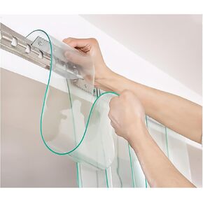 PVC Strip Door Curtain for Freezers - Commercial Refrigeration Door Strips for Warehouses, Shops, Coolers, and Patios (195x210cm/76.77x82.68in) in Saudi Arabia
