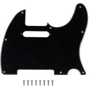 Tele Pickguard 8-Hole Std-Tele Style Guitar Pickguard لوحة خدش مع فتحات لولبية للتثبيت على Tele/Telecaster (أبيض، طبقة واحدة) in Kuwait