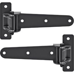 Insaga Heavy Duty Gate Hinges 1000 LBS, 13'' Strap Hinges with Ball Bearings, 6mm Thick Carbon Steel Weld-On or Bolt-On Hinges, 130° One Way Open for Barn Farm Fence Shed Garden Gates (2Pcs, Black) in Kuwait