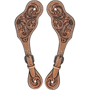 أحزمة جلدية سبيرز للبالغين المرأة الغربية حفز ركوب الخيل عرض سباق برميل وحزام روديو النساء البالغات in Kuwait