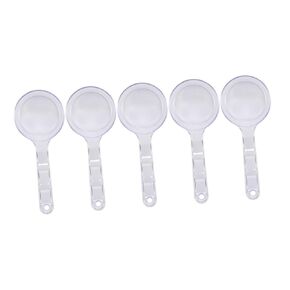 5Pcs Transparent Facial Mask Measuring Scoops Powder Spoons for Beauty Tools Lightweight and Easy to Clean for Laboratories and Kitchens in Saudi Arabia