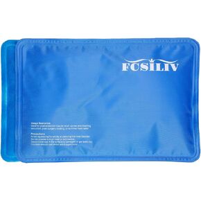 عبوات ثلج قابلة لإعادة الاستخدام للإصابات - عبوة ثلج مرنة للإصابات - حزمة جل باردة تبقى ناعمة عند تجميدها للكتف والركبة والكاحل وتخفيف آلام الظهر والتورم والكدمات - 7.5 بوصة × 11.5 بوصة in Kuwait