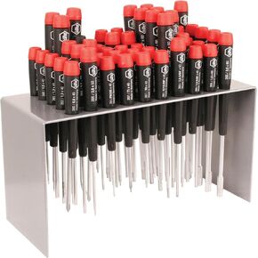 Wiha 92190 Precision Screwdriver Set with Metal Stand, 50-Piece Slotted, Phillips, Torx, Hex & Nut Drivers for Electronics in Kuwait