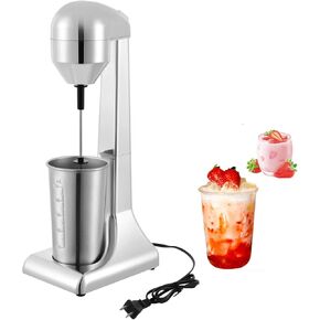 Electric Milkshake Maker, Commercial Milk Shake Blender Shakes Machine Milk Frother with 16 oz. Stainless Steel Cup, 2 Speeds Household Stainless Steel Drink Mixer for Cocktail Tea Smoothie Malt in Saudi Arabia
