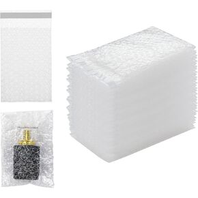 100pcs Clear Self-Sealing Bubble Bags, 4x6 Inch Double Layer Cushioned Pouches for Shock-Resistant Packaging, Moving, Shipping, and Storage (100) in Kuwait