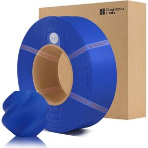 خيوط إعادة التعبئة الأساسية من الخيزران PLA 1.75 مم 1 كجم (2.2 رطل) مع RFID لطابعات Bambu Lab A1/X1/P1 ثلاثية الأبعاد، سهلة الطباعة، خيوط طباعة ثلاثية الأبعاد، بدون بكرة، +/- 0.03 مم (أبيض اليشم 10100) in Kuwait