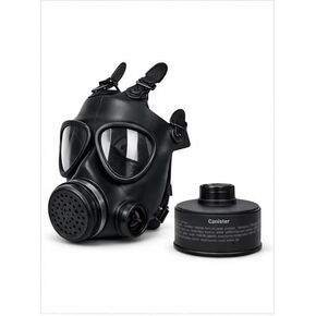 CBRN Gas Mask with NBC Filter – Full Face Respirator for Chemical, Biological, Nuclear Protection | Anti-Fog Impact Lenses | Adjustable Tactical Mask for Emergency, Survival, Industrial Use in Saudi Arabia