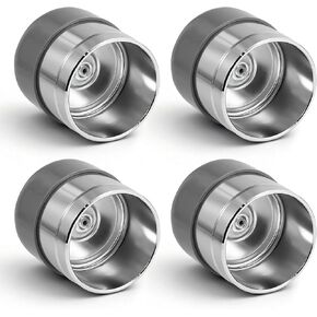 4 مجموعات من واقي محمل عجلة المقطورة متوافق مع غطاء الغبار Bearing Buddy 1980، واقيات محمل من الفولاذ المقاوم للصدأ مقاس 1.98 بوصة مع أغطية غطاء الغبار، مناسبة للمقطورة والقارب وRV والتخييم in Kuwait