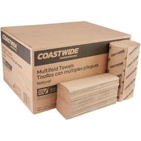 Coastwide Professional Recycled Multifold Paper Towels, 1-ply, 250 Sheets/Pack, 16 Packs/Carton in Kuwait