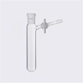 1PC Lab Glass 10/25/50/100/250ml Grinding Mouth Reaction Flask, schlenk Tube with PTFE Piston(10ml caliber19) in Kuwait