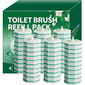 60 Count Toilet Brush Heads, Toilet Wand Refills for Clorox ，Suitable for Most Disposable Toilet Brushes. Features a Convenient snap-on Design. Both Home and Commercial use.No Falling Apart, in Saudi Arabia