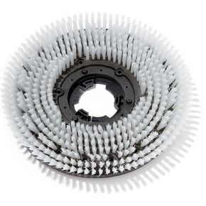 فرشاة تنظيف الأرضيات التجارية مقاس 12-21 بوصة، فرشاة تنظيف دوارة مناسبة لآلة التنظيف - فرشاة متوسطة الحجم باللون الأبيض (فرشاة مقاس 17 بوصة) in Kuwait