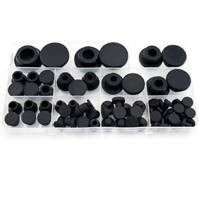 67 قطعة 11 مقاسًا من سدادات مطاط السيليكون الأسود للحلقات ذات الفتحة المستديرة سدادات مطاطية مرنة سدادات أنبوبية مقاومة للماء T-Type Gytovvvz in Kuwait