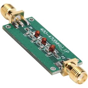 Low Pass Filter Module LPF 400-470MHz, 0.6mm Double-Sided PCB with Full Tin Plating, Low Insertion Loss RF Component for Fixed Gain Amplification and Test Equipment in Kuwait