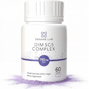 مركب DIM SGS 150 مجم - دييندوليل ميثان مع مستخلص بذور البروكلي والرمان - دعم توازن الهرمونات للنساء والرجال - نباتي، غير معدل وراثيًا، 60 كبسولة in Kuwait