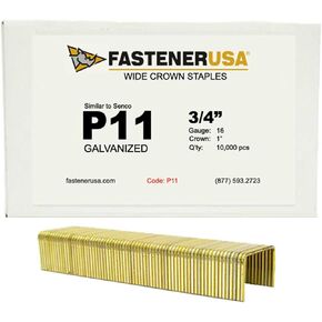 3/4" Leg x 1" Crown 16GA GALV P11 Staples 10,000ct in Kuwait