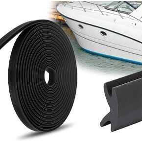 AIWFL 50.85 FT Black Boat Rub Rail Replacement, 3/4 x 3/8 Inches Flexible Rub Rail Vinyl Insert for Boats, PVC Boat Bumper Insert in Kuwait