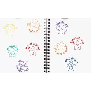 6-Piece Teacher Stamp - Teacher Stamp Cute Stars Inspirational Score, Classroom, Grade Teacher Stamp, Teacher Stamp self-Introducing Stamp, Teacher Behavior Stamp, Rating Stamp, Behavior Stamp. in Kuwait
