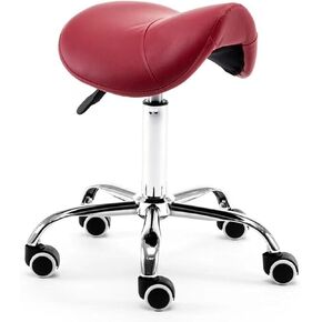 مقعد سرج مريح لمكتب الأسنان، كرسي دوار قابل للتعديل مع وشم مقعد من جلد البولي يوريثان، متخصصون في التجميل والتدليك والطب - سعة وزن 441 رطل، سهولة الحركة in Kuwait