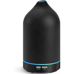 URPOWER 120ML Ceramic Essential Oil Diffuser, Ultrasonic Aromatherapy Diffuser with 7-Color Lights, Auto Shut-Off, Quiet Oil Diffuser for Bedroom, Home Office in Kuwait