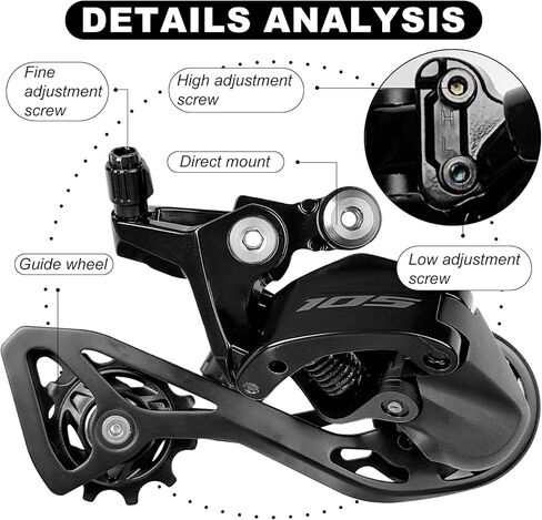 Bike 12 Speed Derailleur RD-R7100 Bicycle Rear Derailleur Direct Mount for Road Bike in Saudi Arabia