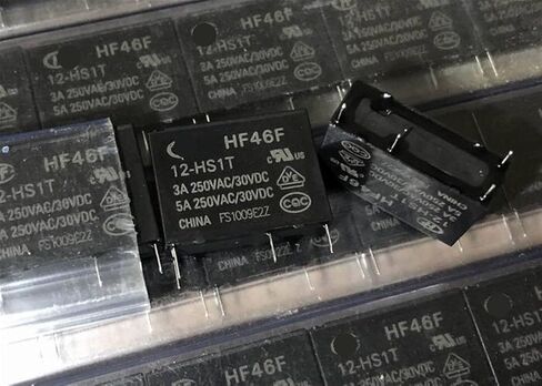 HF46F 5-HS1/12-HS1/12-HS1T/24-H1/24-H1T HF46F-G 5-HS1TGF/9-H1(610) (46F-5V/9V/12V/24V-5A/7A) مرحل 4 دبابيس 1 قطعة (الحجم: HF46F 12-HS1T) in Kuwait