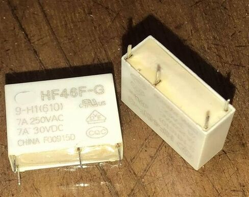 HF46F 5-HS1/12-HS1/12-HS1T/24-H1/24-H1T HF46F-G 5-HS1TGF/9-H1(610) (46F-5V/9V/12V/24V-5A/7A) مرحل 4 دبابيس 1 قطعة (الحجم: HF46F 12-HS1T) in Kuwait