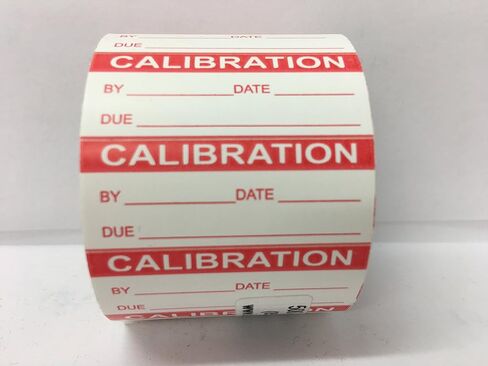100 Labels Red Calibration Inspection Quality Control Stickers in Saudi Arabia