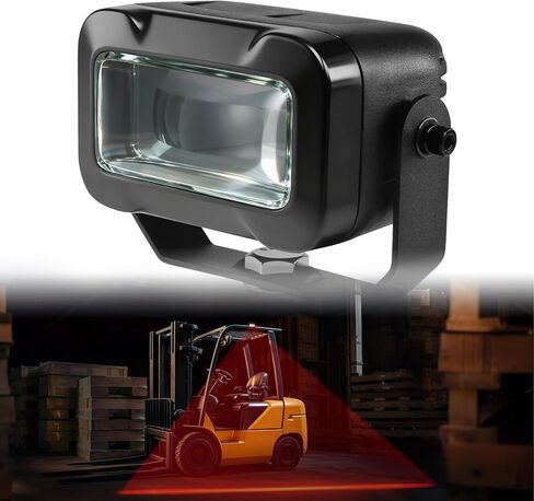 Agrieyes W222 LED ضوء أمان للرافعة الشوكية، ضوء تحذير جانبي للرافعة الشوكية باللون الأحمر، IP67 أضواء تحذير لحدود الرافعة الشوكية 12-80 فولت، ضوء تحذير للرافعة الشوكية لرافعة شوكية تويوتا/AGVS/مركبة صناعية in Kuwait