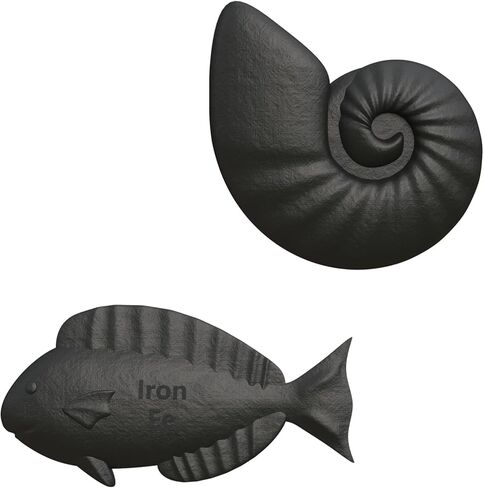 عبوة من قطعتين من السمك الحديدي، أداة طبخ سمكة الحديد، تعزز الحديد في الطعام والماء، مثالية لفقر الدم والرياضيين والنباتيين، (الأسماك + السلحفاة) in Kuwait