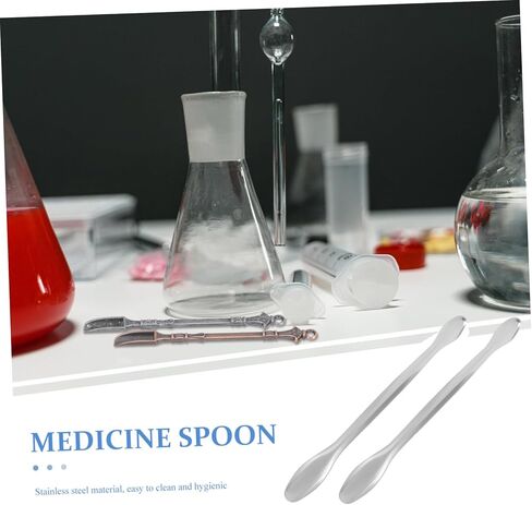 Cabilock 10Pcs Laboratory Sampling Spoons for Experimenting with Powders and Cosmetics Non Stick and Resistant Design in Saudi Arabia
