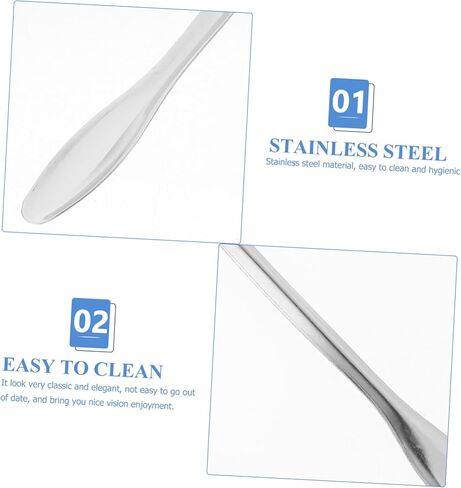 Cabilock 10Pcs Laboratory Sampling Spoons for Experimenting with Powders and Cosmetics Non Stick and Resistant Design in Saudi Arabia